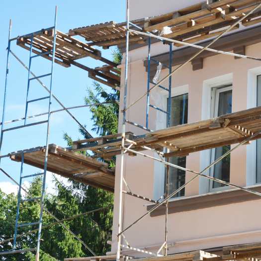 rénovation complète d'une façade en crépis à nîmes